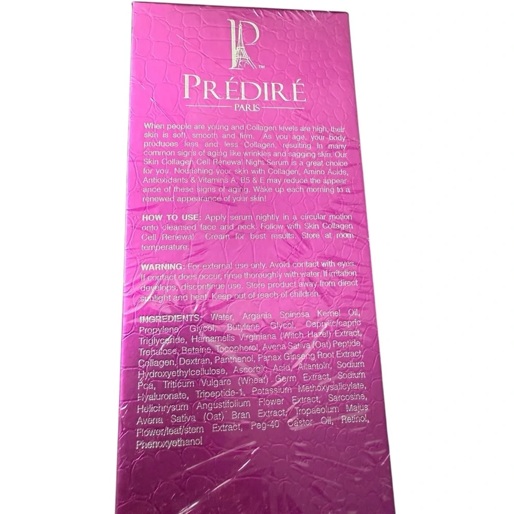 PREDIRE Paris Collagen Cell Renewal Night Serum. Brand New / Sealed!